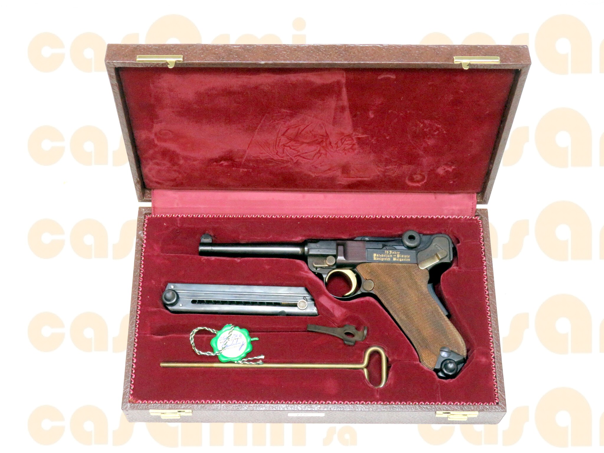 Mauser mod. Parabellum Bulgaria, commemorativa 75 anni / 52 su 250 7.65 Para